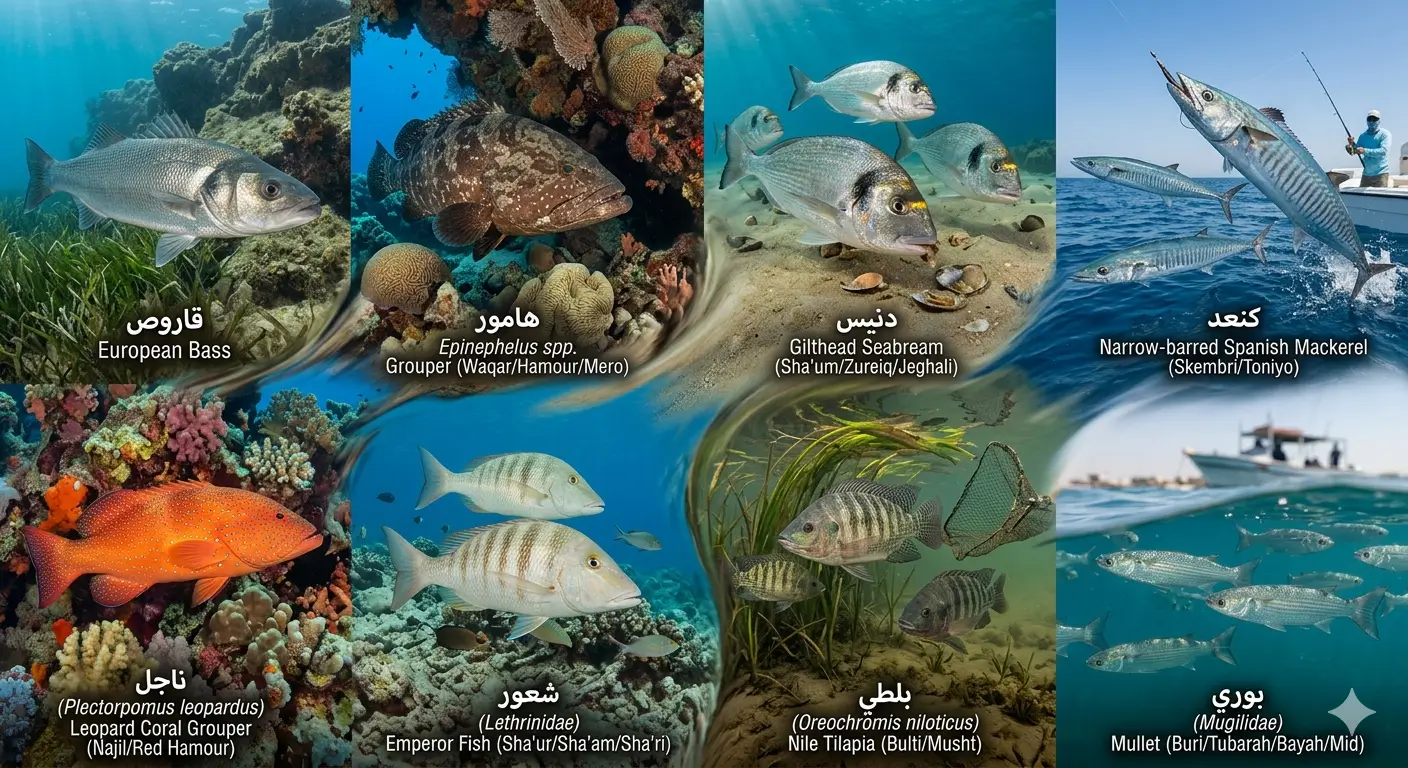 أنواع الأسماك