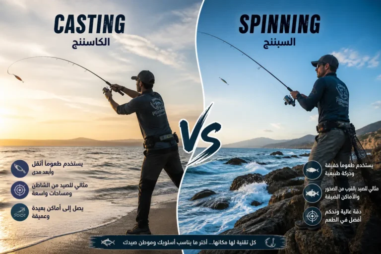 صيد الكاستنج _ صيد السبننج